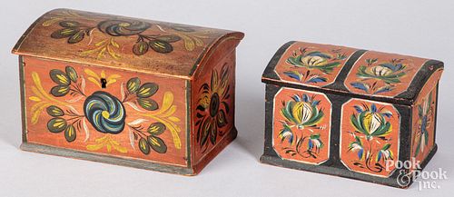 TWO SMALL SCANDINAVIAN PAINTED