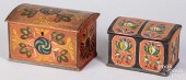 TWO SMALL SCANDINAVIAN PAINTED