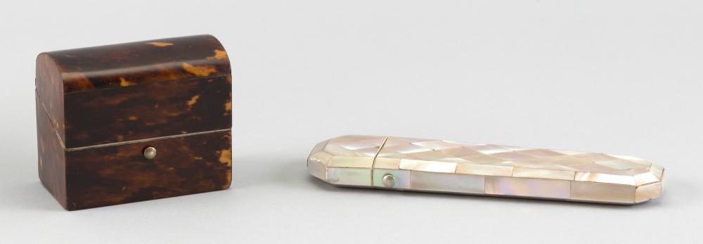 TWO SMALL SHELLWORK ITEMSTWO