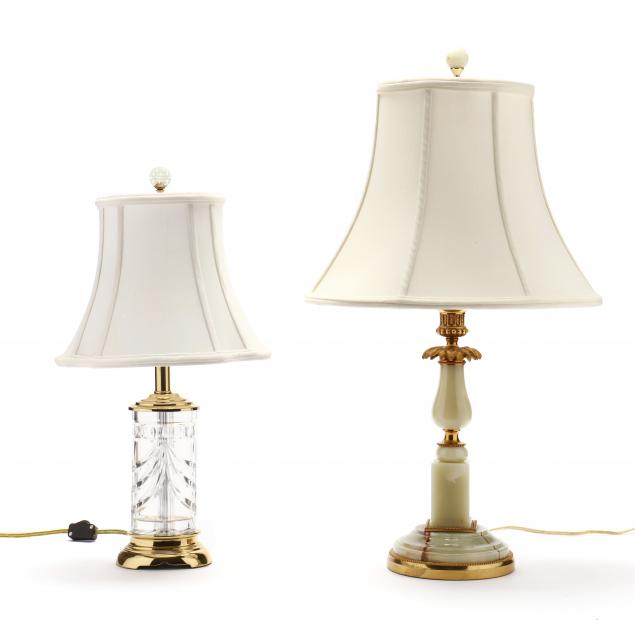 TWO SMALL TABLE LAMPS, INCLUDING