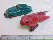 TWO SMALL VINTAGE TOY CARD, 19