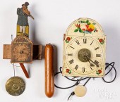 TWO SMALL WALL CLOCKS, EARLY 2