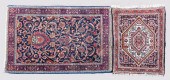 TWO SMALL WOOL PRAYER RUGSTWO