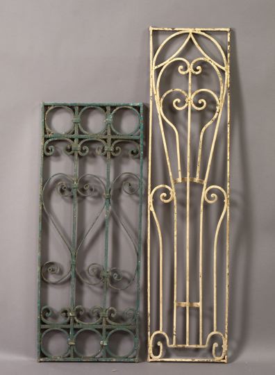 Two Small Wrought-Iron Door