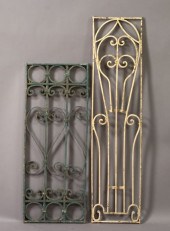 Two Small Wrought-Iron Door Gr