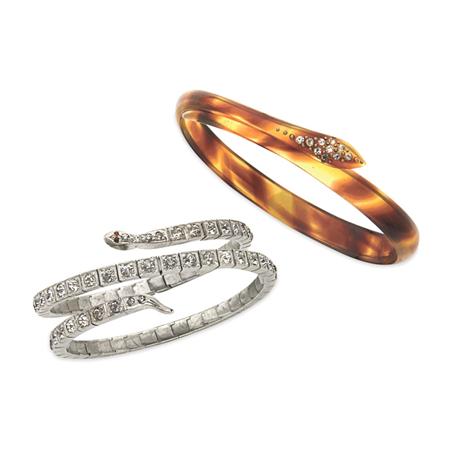 Two Snake Wrap Bracelets 	 