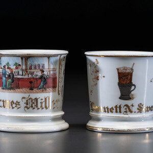Two Soda Fountain Porcelain