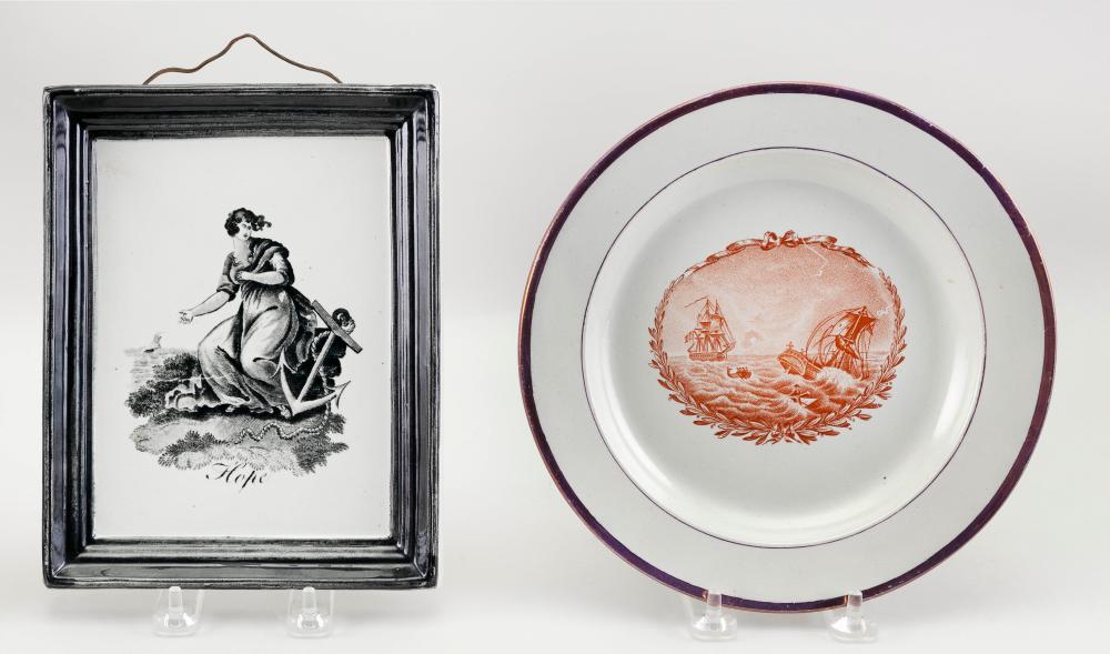 TWO SOFT-PASTE TRANSFERWARE ITEMS