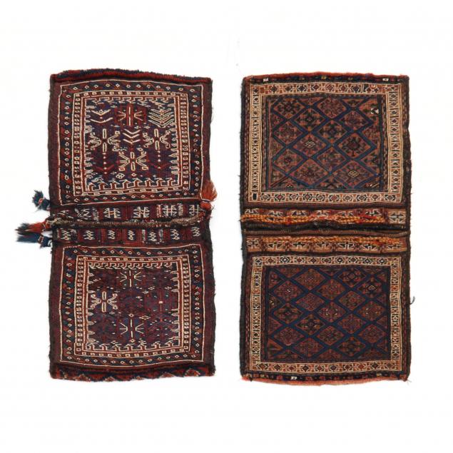TWO SOUMAK SADDLEBAGS The first