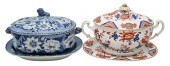 TWO SOUP TUREENS, TO INCLUDE A