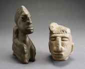 TWO SOUTH AMERICAN CARVED STON