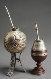 TWO SOUTH AMERICAN METAL MATE