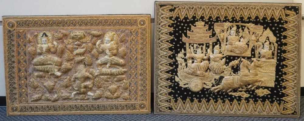TWO SOUTH ASIAN EMBROIDERIES,