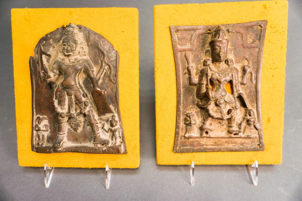 TWO SOUTH EAST ASIAN PATINATED