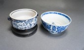 TWO SOUTHEAST ASIAN BLUE AND W