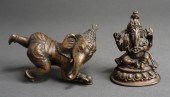 TWO SOUTHEAST ASIAN BRONZE FIG