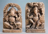 TWO SOUTHEAST ASIAN CARVED FIG