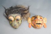 TWO SOUTHEAST ASIAN CARVED WOO