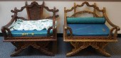 TWO SOUTHEAST ASIAN CARVED WOO