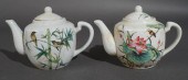 TWO SOUTHEAST ASIAN ENAMEL BIR