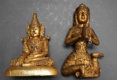 TWO SOUTHEAST ASIAN GILTWOOD A