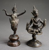 TWO SOUTHEAST ASIAN PATINATED
