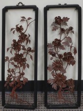 TWO SOUTHEAST ASIAN RED PAINTE
