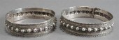 TWO SOUTHEAST ASIAN SILVER BAN