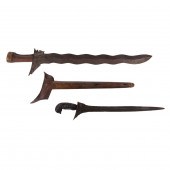 TWO SOUTHEAST ASIAN SWORDS Two