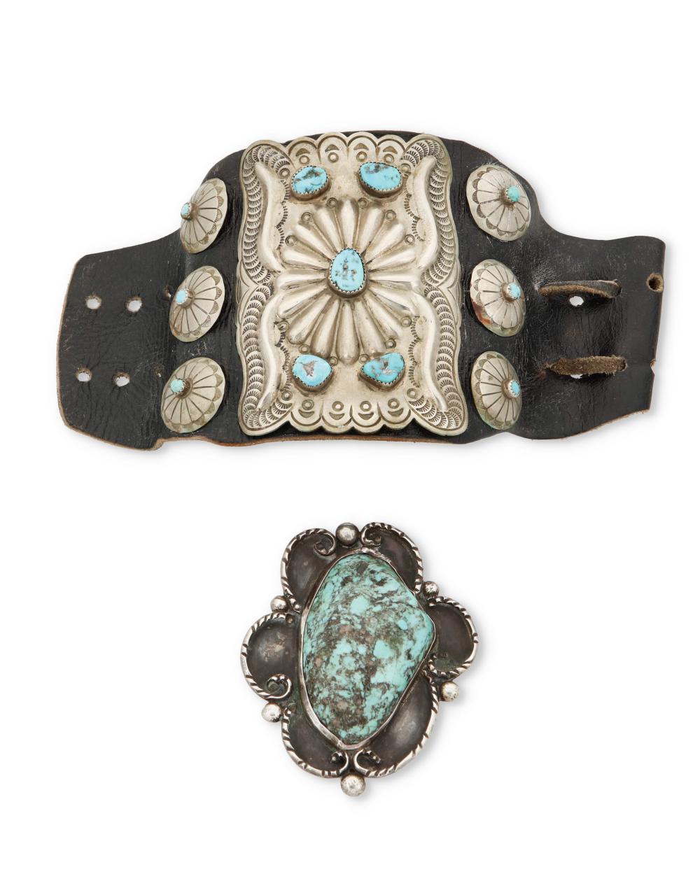 TWO SOUTHWEST JEWELRY ITEMSTwo