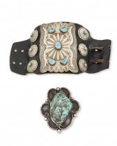 TWO SOUTHWEST JEWELRY ITEMSTwo