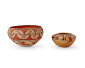 TWO SOUTHWEST POLYCHROME POTTE