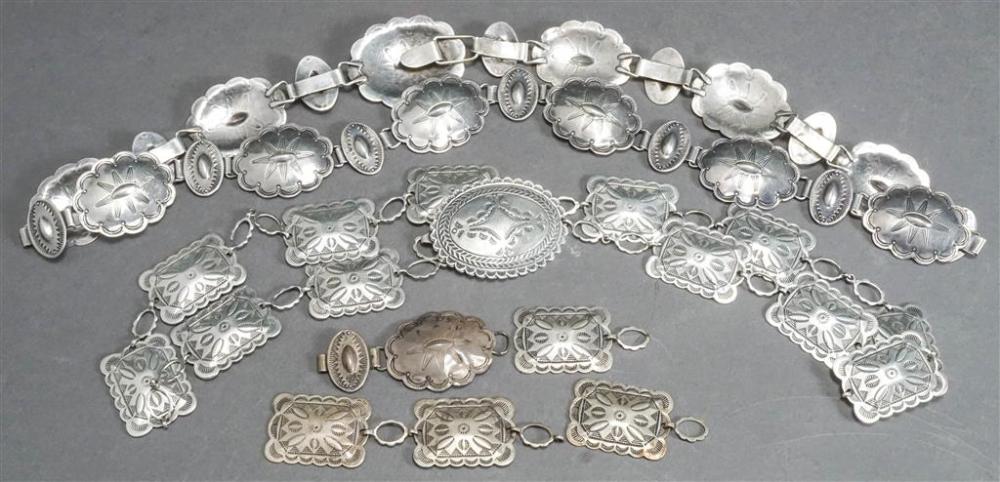 TWO SOUTHWEST SILVER CONCHA