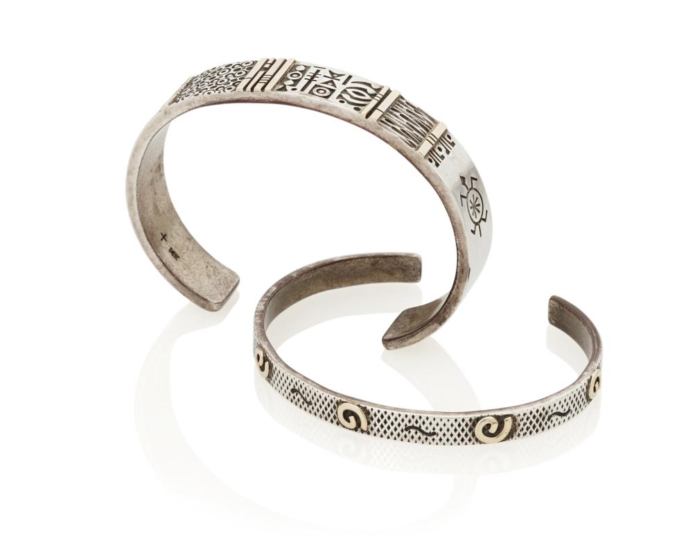 TWO SOUTHWEST STERLING SILVER AND