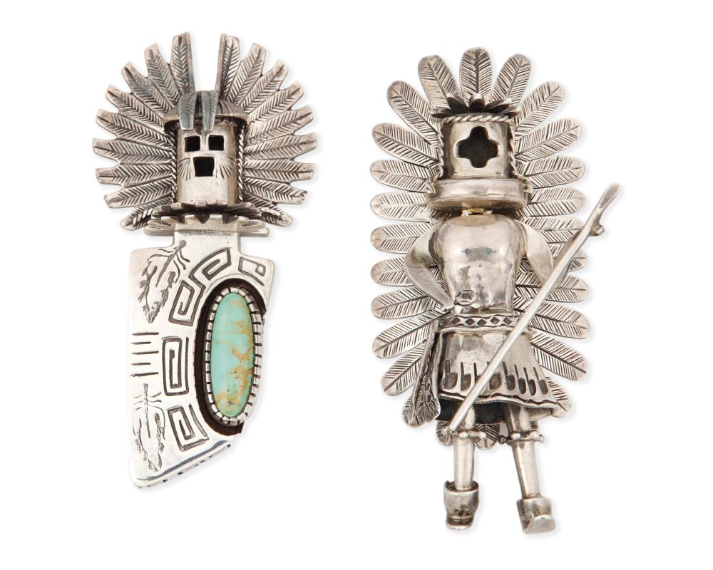 TWO SOUTHWEST STYLE KATSINA PENDANT