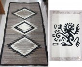 TWO SOUTHWEST TRIBAL AREA RUGS