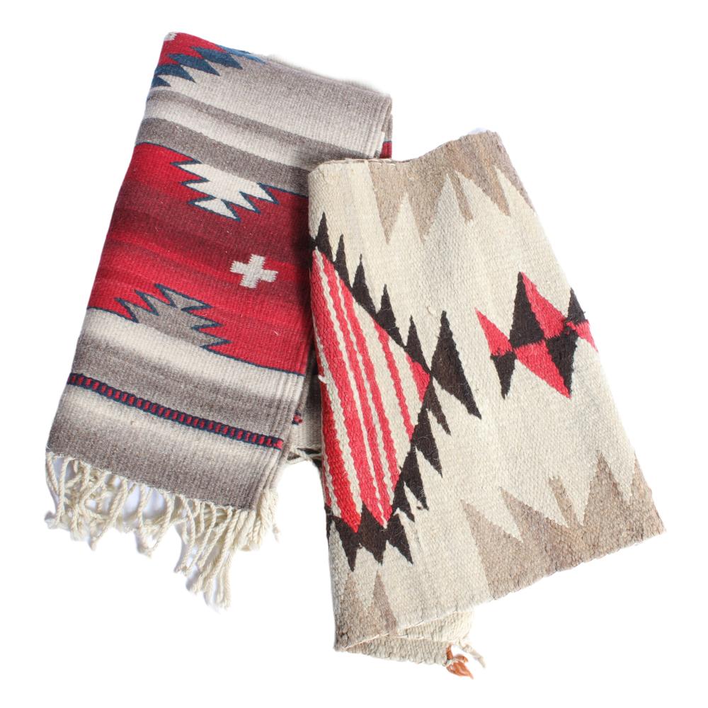 TWO SOUTHWEST WEAVINGS NAVAJO