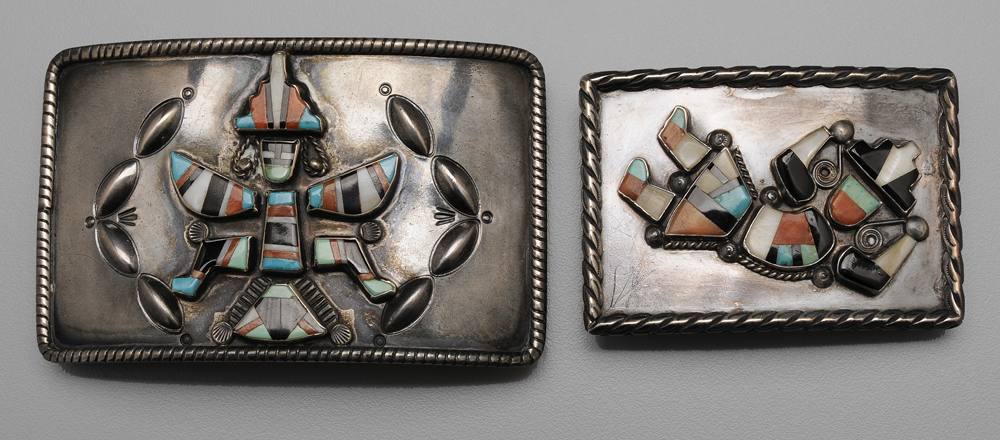 Two Southwestern Belt Buckles