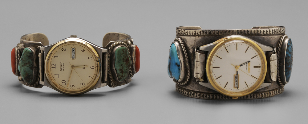 Two Southwestern Wrist Watches