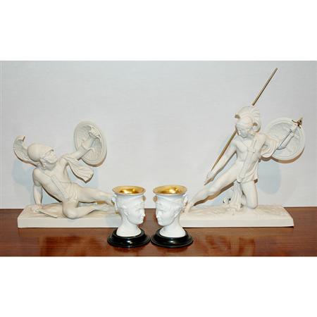 Two Spanish Bisque Porcelain