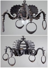 Two Spanish Cast Iron Hanging