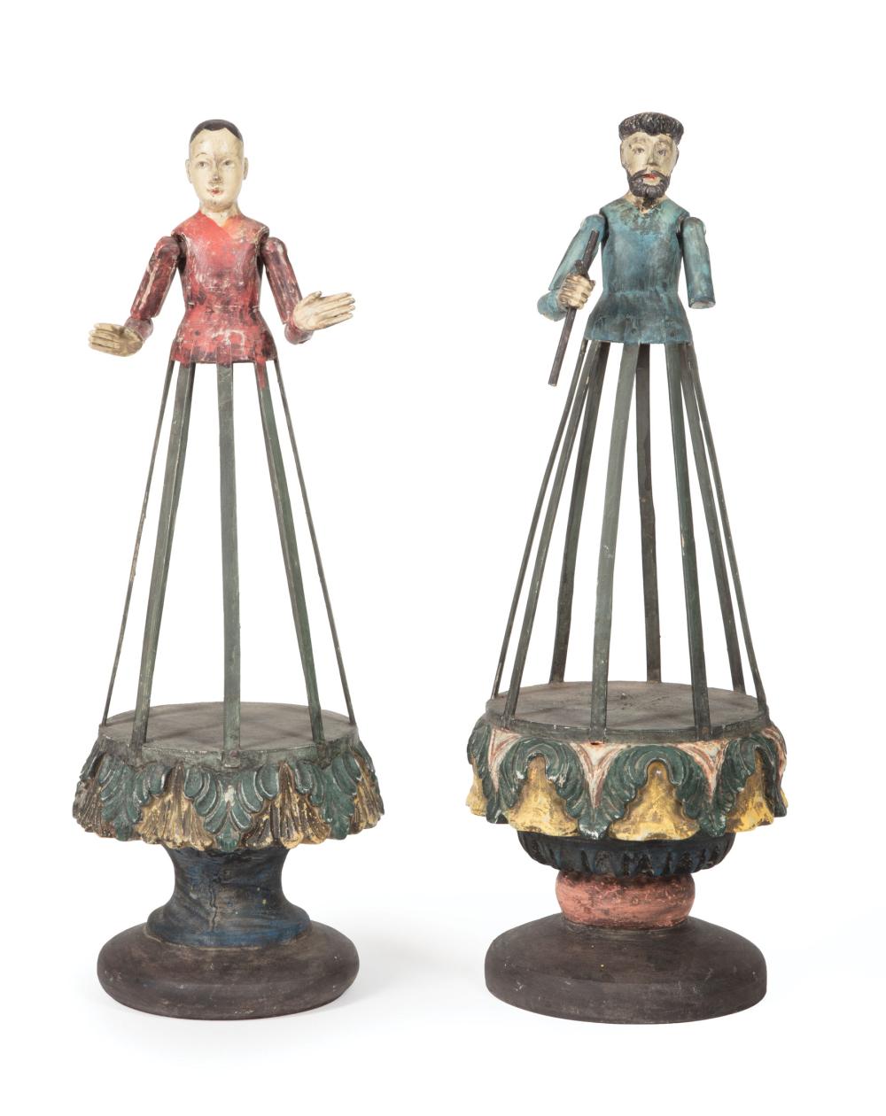 TWO SPANISH COLONIAL CAGE
