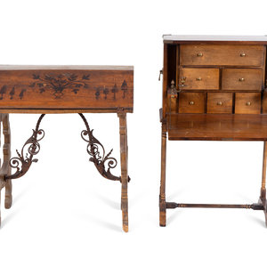 Two Spanish Colonial Style Desks
