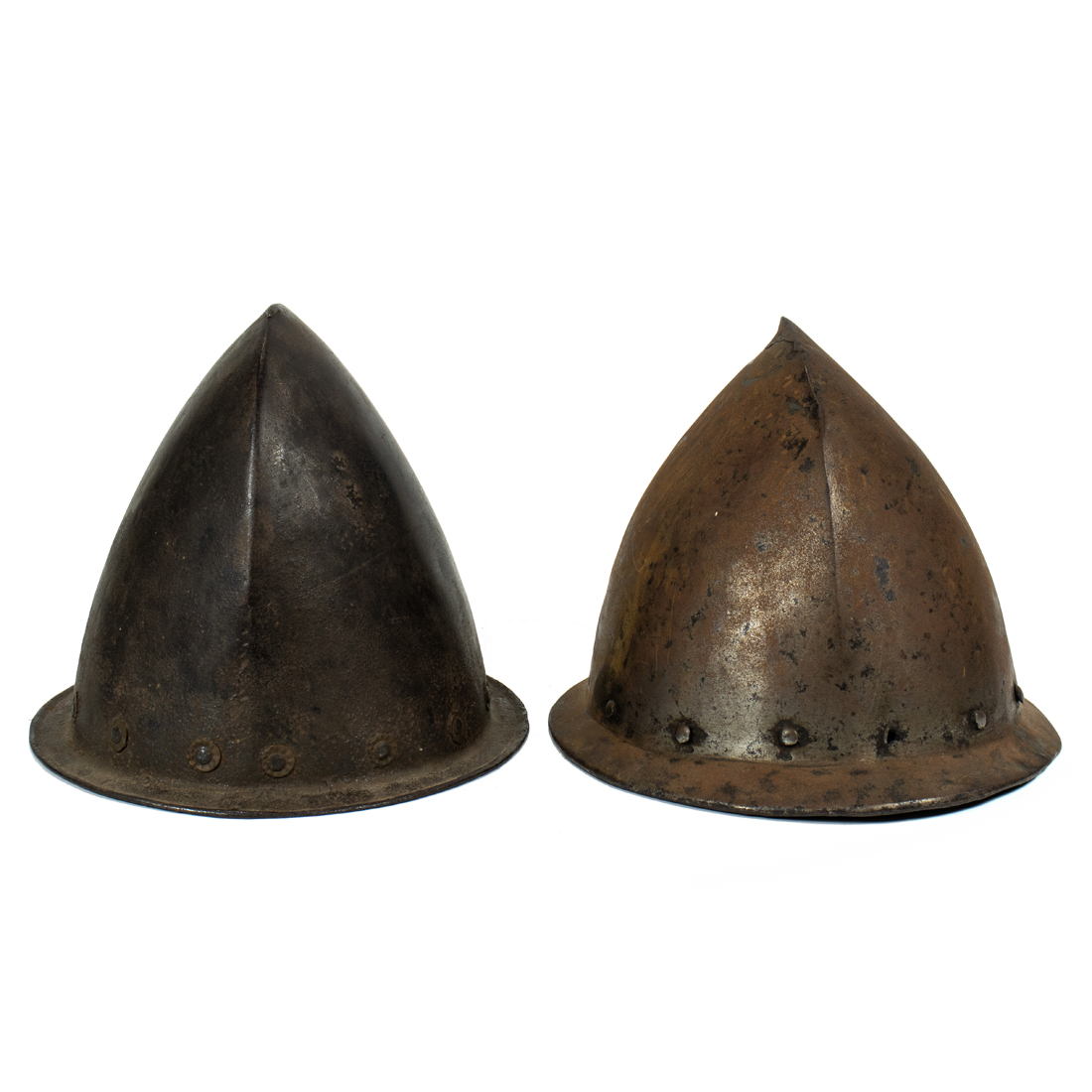 TWO SPANISH HAND WROUGHT METAL