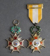 TWO SPANISH 'ORDER OF ISABELLA