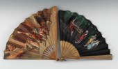 Two Spanish Pictorial Hand Fan