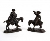 Two spelter figures of Don Qui