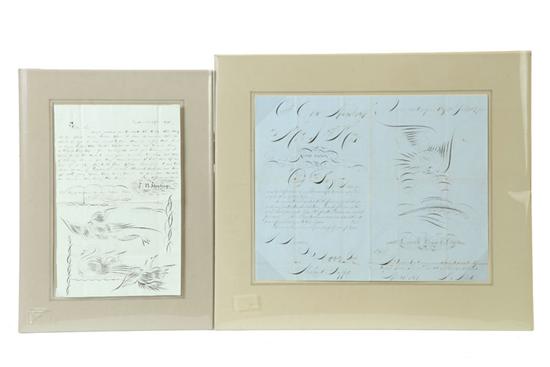 TWO SPENCERIAN LETTERS.  Ohio 