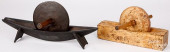 TWO SPICE GRINDERS, 19TH C.<br