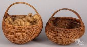 TWO SPLINT GATHERING BASKETS,